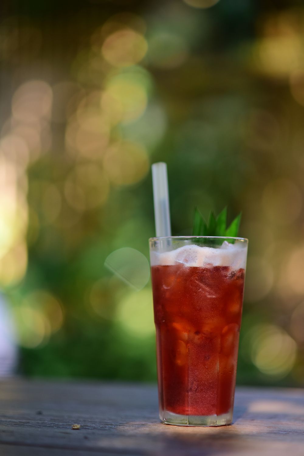 Iced hibiscus tea